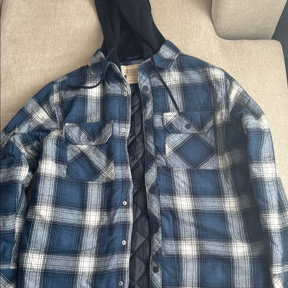 Boston Traders Other - Boston Traders Blue and White Lightweight Shirt Jacket